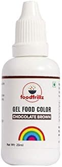 foodfrillz Brown Food Gel Color, 20 ml, decoration for Cake,Cookies,Ice Creams,Sweets