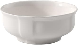 Manoir Vegetable Bowl, Premium Porcelain, Made in Germany, White, 8.5 x 3.25 in