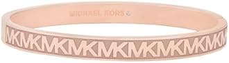 Michael Kors Women's Rose Gold Logo Heart Bangle - MKJ5039791