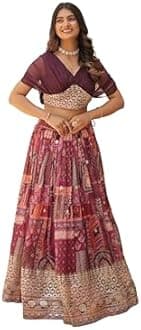 New Indian desaign Ready to Wear Bollywood Bridal-Wedding Style Lehenga Choli for Indian Women's With Stichhed Blouse