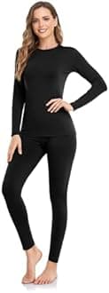WEERTI Thermal Underwear for Women Long Johns with Fleece Lined Base Layer Women Cold Weather Top Bottom