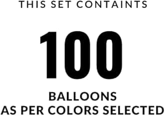 Flyloons Golden Silver White Balloons Pack of 100 for birthday decoration items also suitable for Anniversary, Wedding, Celebration, Party