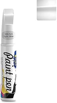 Touch Up Paint for Cars Paint Scratch Repair, Waterproof Auto Scratch Remover Pen (Light Silver)