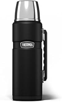 Matt Black : Thermos Stainless King Flask, Matt Black, 1.2 L