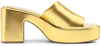 DREAM PAIRS High Chunky Platform Heels for Women Fashion Comfort Slip on Square Open Toe Block Heel Sandals