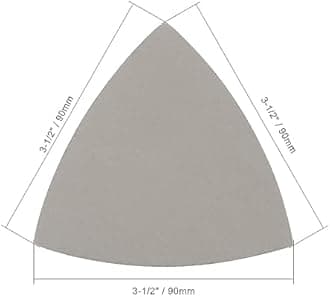 TA-VIGOR 10PCS 3000 Grit Triangle Sanding Pad, Silicone Carbide Hook and Loop Sanding Pads fit 3-1/2" Oscillating Multi-Tool, Electrostatic Sand Planting Triangle Sandpaper for Wet and Dry Use