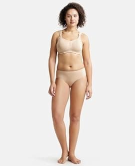 Jockey FE78 Women's Bra | Wirefree | Padded | Full Coverage with Broad Cushioned Strap | Super Combed Cotton Fabric