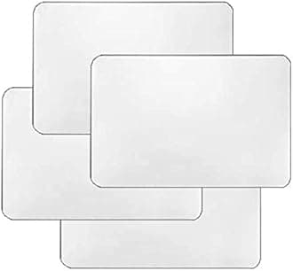 4 Pcs Translucent Placemat Washable Table Mats for Dining Table Heat Resistant Non-Slip Kitchen Table Mats Dining, Thanksgiving, Halloween, Christmas, New Year Party Supplies