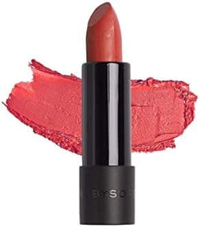 Ruby's Organics Semi-Matte Lipstick for Women All Indian Tones- Highly Pigmented, Moisturizing, Non Drying, Lightweight and Long Lasting- Lip Makeup, Synthetic Chemical Free- Apricot, 3.7g