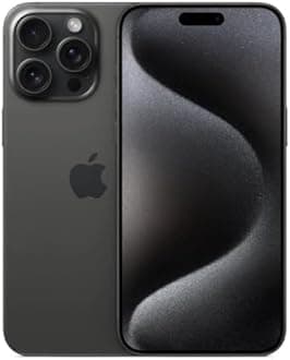 Apple iPhone 15 Pro Max, 1TB, Black Titanium for Cricket Wireless (Renewed Premium)