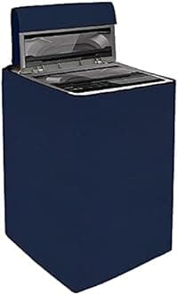 Yellow Weaves Waterproof & Dust-Proof Top Loading Fully Automatic Washing Machine Cover (Dimensions- 59x59x86 cm, Blue)