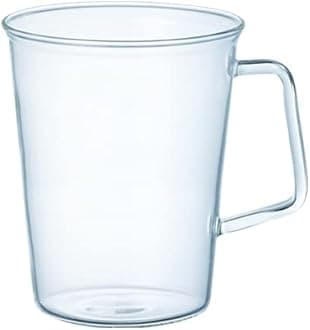 CAST 8436 Latte Mug, 15.2 fl oz (430 ml), Heat-resistant Glass, Microwave and Dishwasher Safe