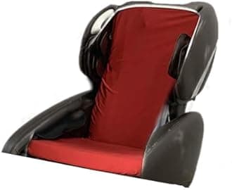 Massage Chair Cover - Full Body Shiatsu Dust Protection, Zero Gravity Recliner Chair Covers, Washable Stretch Fabric Universal Slipcovers, Red, Body