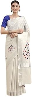 Kerala Kasavu Saree for Women, Onam Wedding Saree, Kerala Sarees for Women