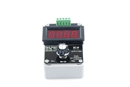 Adjustable Current Voltage Analog Simulator, 0-20mA Signal Generator, DC 0-10V 4-20mA Changeable Current Source for Valve Adjusting PLC Panel LED Testing, Transmitter Output Simulation