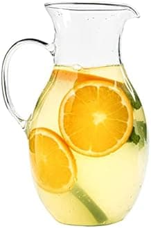 Simax Glass Pitcher With Spout, 1.5 Quart Borosilicate Glass Pitchers With Handle, Made in Europe Glass Water, Cocktail, Margarita, Sangria Pitcher