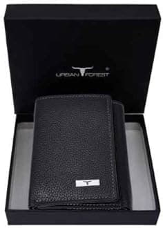 Travis Black Leather Wallet for Men