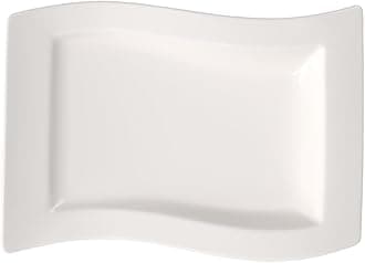 NewWave Gourmet Plate, 33 x 24 cm, Premium Porcelain, White