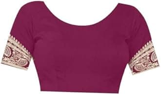 Sugathari Women's Banarasi Saree Pure Kanjivaram Silk Saree Soft new ladies 2023 Design Wear Pattu Sarees Latest Cotton Party Sari collections With Blouse Piece for Wedding sadi (PARI 164 WINE)