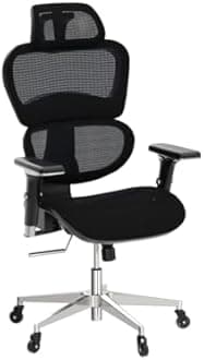 Oline ErgoPro Ergonomic Office Chair - Rolling Desk Chair with 4D Adjustable Armrest, 3D Lumbar Support and Blade Wheels - Mesh Computer Chair, Gaming Chairs, Executive Swivel Chair (Navy Blue)