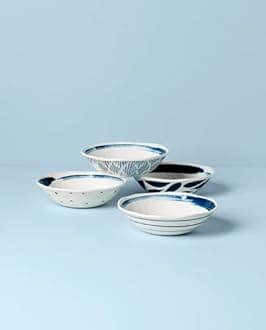 Lenox Blue Bay Melamine All-Purpose Bowls, Set of 4, 4.19, Multi