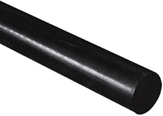 J&A Racing International HDPE High Density Polyethylene Round Rod, Black 30mm Diameter x 300mm Long Grade A PE 500