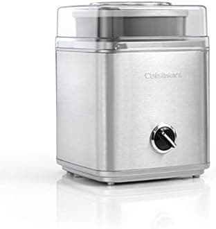 Cuisinart ICE30 Ice Cream Maker, Sorbet and Frozen Yogurt Maker, Silver, 220V, Import from UK