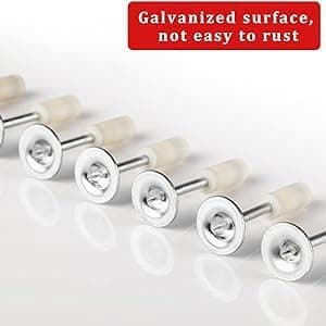 Gokich Nail Gun Manual Steel Nails, 7.3mm Round Nails Wall Fastening Tool, Nails for Nail Gun Hand-Steel Nail Concrete Ceiling Cable Ducts Fixing Device Nail Gun Parts kit (ONLY 100 PCS NAIL)