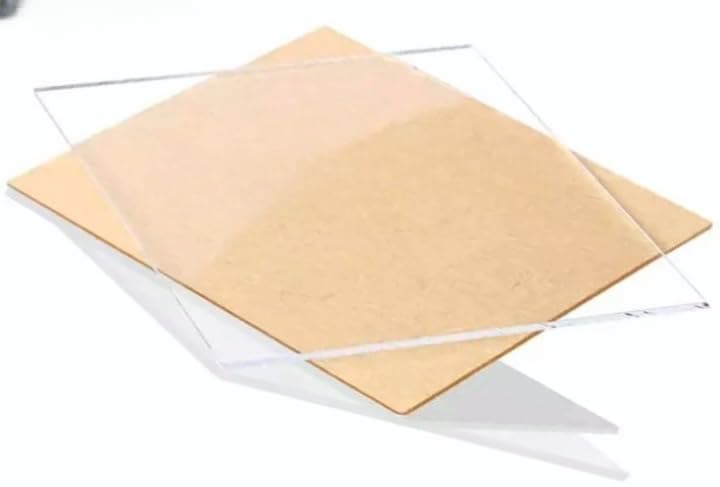 NEILL Acrylic Rectangular Sheet 2mm Transparent 4"x6" Pack of 4 pcs for Glass Painting High Gloss (2mm, 4x6, Transparent/Clear)