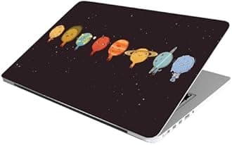 ANCIARY Laptop Skin Stickers HD Quality Sticker for Laptops Upto 15.6" (Dustproof|Waterproof|Scratchproof|Reusable) - Planet