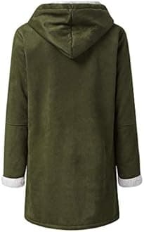SHAOBGE Womens Plus Size Winter Coats Warm Sherpa Fleece Lined Jackets Hooded Parka Faux Suede Pea Coat Outerwear 2024