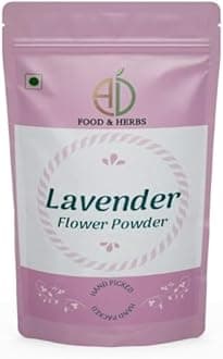 A D Food & Herbs Organic Lavender Flower Powder Aromatic Edible for Homemade Lattes, Tea Blends, Bath Salts, Gifts, Crafts (150 Gms)