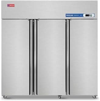 WESTLAKE Commercial Freezer 72"W 3 Door 3 Section Stainless Steel Reach-in Fan Cooling 54 Cu.ft Freezer for Restaurant, Bar, Shop, etc