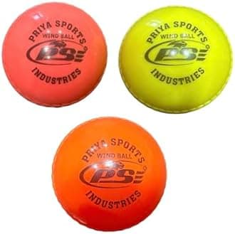 PSE Priya Sports Wind Ball PVC Ball Standard Multi Colour (Pack of 6) (Wind_Ball_Pack_of_3)