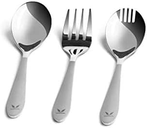 VAYA life.Improved Cutlery Set | Premium Stainless Steel | 1 Spoon + 1 Fork + 1 Spork | Set of 3