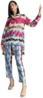 LERIYA FASHION Paisley Printed Kurta-Set for Women – Viscose Rayon Printed Kurta & Straight Pant | Festive Ethnic Indian Traditional Outfit for Functions & Puja | Lightweight Two Piece Dress for Beach & Holiday Look