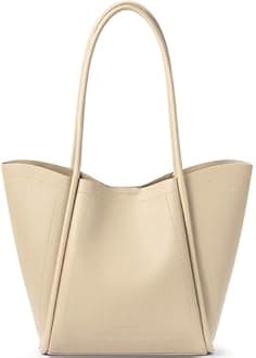 BOSTANTEN Tote Purses for Women Vegan Leather Shoulder Bag Ladies Handbag for Travel