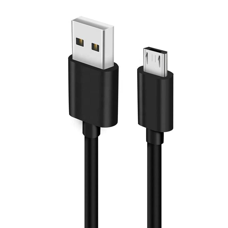 cable for Sony Ericsson Xperia Mini Pro USB Cable | Micro USB Data Cable | Sync Quick Fast Charging Cable | Charger Cable | Android V8 Cable -QW- Black