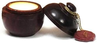 Natural Solid Perfume Body Musk In Wooden Jar - 6 gm (Oodh)