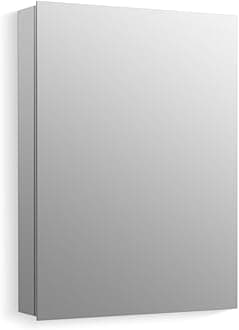 55062-NA Embark Slim Medicine Cabinet Mirror, Adjustable Shelves with Mirrored Door, 20 in. W x 26 in. H