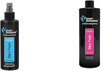 Groom Professional Baby Fresh Pet Cologne, 200 ml & Baby Fresh Shampoo, 1 Litre