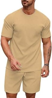 Men's Pyjama Set - T-Shirt and Shorts Night Wear - Night Suit for Men