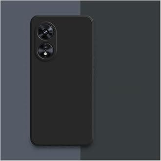 Case for Oppo A98 5G / Oppo F23 5G / Oppo A1 5G, Liquid Gel Rubber Bumper Case with Soft Microfiber Lining Cushion Slim Hard Shell Shockproof Protective Case Cover (Classic Black)