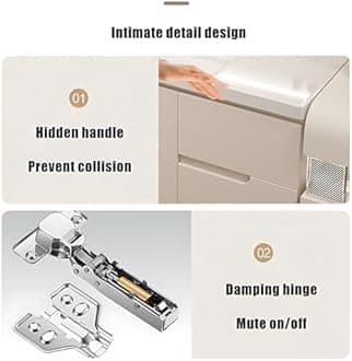 ZGNBSD Bathroom Vanity with Sink - Floating Bathroom Vanity Contains LED Smart Defog Mirror Cabinet | Solid Wood Bathroom Vanity | Wall Mounted Installation (68")