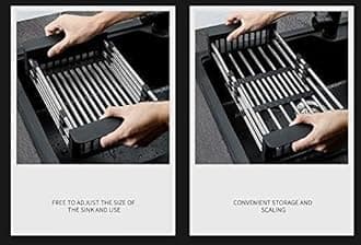 EVANEX Kitchen Sink 21x18x10 Inch | Handmade Sink for Kitchen Single Bowl | 304 Grade Stainless Steel Kitchen Sink with Waste Pipe, Square Coupling & Fruit Basket