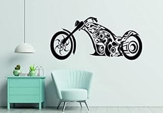 Bullet Bike Vinyl Wall Sticker for Home Decoration & Decal Size - 41 * 111 cm (Desg-23)