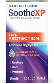 Bausch + Lomb Soothe XP Dry Eye Drops, Xtra Protection Lubricant Eye Drop with Restoryl Mineral Oils, 0.50oz