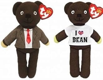 England Official Mr Bean Twin Beanie Bear Set by Ty