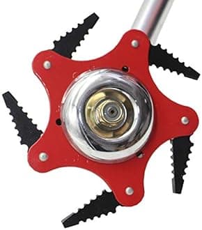 5 Steel Cutter Head Universal fit Replacement Blade Mulching Blade for Straight Shaft Brush Cutter with 1 inch Gearbox Size