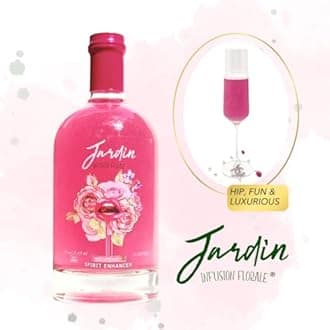 Premium Rose Infused Cocktail Enhancer / Mixer for Champagne, Spirits & Mocktails, Made with Flowers, Low Sweetness, All Natural, 15 Servings, Non-GMO, No Preservatives, Aromatic, KETO/Skinny